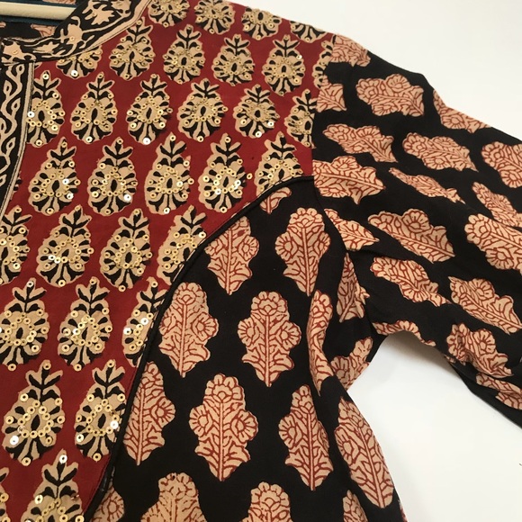 Madhurya Cotton Print Kurti Tunic, Size 38 (small) - Picture 5 of 6